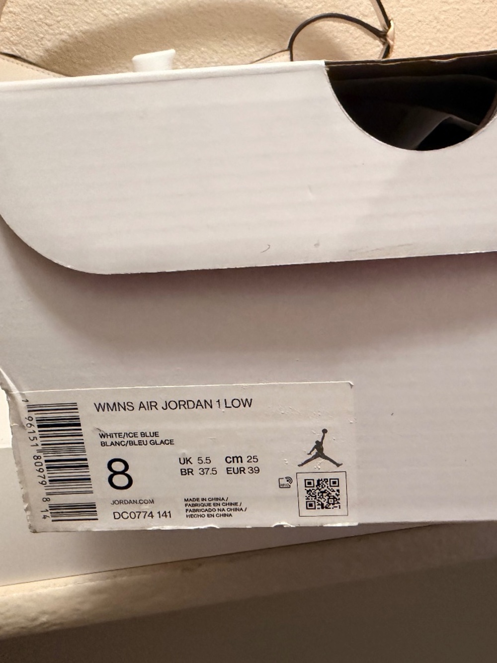 Women's Air Jordan 1 Low "Ice Blue" - Picture 5 of 5
